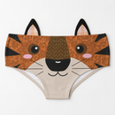 Ear Pantie - Wild Tiger (6-10 UK Size)