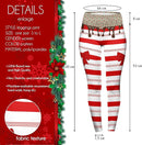 Highwaisted Leggings (10-16 UK Size) - Sweet Candy Cane