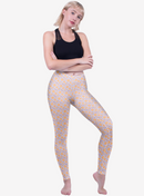 Regular Leggings (8-12 UK Size) - Lilac Daisies