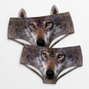 Ear Pantie - Dark Wolf (6-10 UK Size)