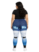 Curve Leggings (14-18 UK Size) - Over The Moon - Kukubird-UK