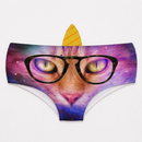 Horn Pantie - Galaxy Nerdy Caticorn (6-10 UK Size) - Kukubird-UK