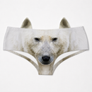 Ear Pantie - Polar Bear (6-10 UK Size)