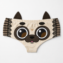 Ear Pantie - Woof Pug (6-10 UK Size)