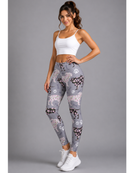 Regular Leggings (8-12 UK Size) - Flowery Dachshunds - Kukubird-UK