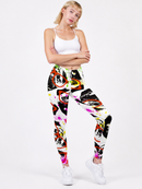 Regular Leggings (8-12 UK Size) - Graffiti Glasses Pug - Kukubird-UK