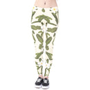 Regular Leggings (8-12 UK Size) - Hawaii Flowers Yellow - Kukubird_UK
