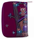 Kukubird Medium Purse Owl's in Tree - Purple - Kukubird_UK