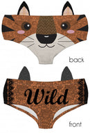 Ear Pantie - Wild Tiger (6-10 UK Size) - Kukubird_UK